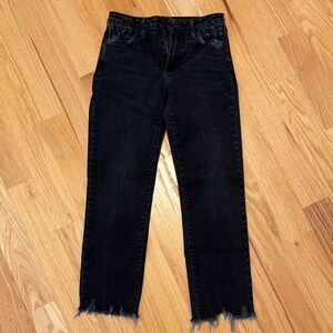 Just Black Denim Women's Cropped Distressed Jeans